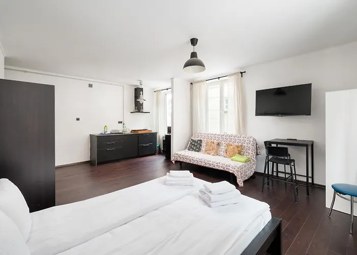 Old Town Square Black & White By Bookinghost *